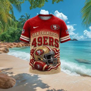 San Francisco 49ers Helmet Graphic Stadium Football T Shirt San Francisco 49ers Helmet Graphic Stadium Football T Shirt