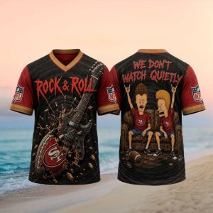 San Francisco 49ers Rock and Roll Cartoon Fan T Shirt