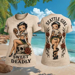 Seattle Football Girl Betty Sweet But Deadly T Shirt