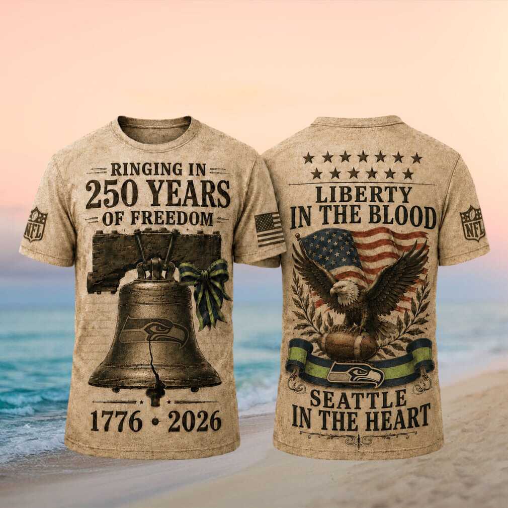 Seattle Seahawks Ringing In 250 Years Of Freedom 2026 Retro Fans Men Women T Shirt (1) Seattle Seahawks Ringing In 250 Years Of Freedom 2026 Retro Fans Men Women T Shirt (1)
