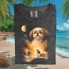 Sleeping Labrador Puppy Crescent Moon Celestial Dog T Shirt Sleeping Labrador Puppy Crescent Moon Celestial Dog T Shirt