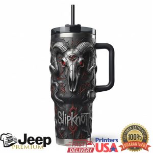 Slipknot Goat Skull Heavy Metal Vintage 20oz Concert Fan Gift Stainless Steel Insulated Tumbler