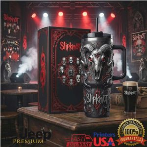 Slipknot Goat Skull Heavy Metal Vintage 20oz Concert Fan Gift Stainless Steel Insulated Tumbler