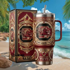 South Carolina Gamecocks Sandstorm NCAA Football Fan Legacy Stainless Steel Insulated Tumbler