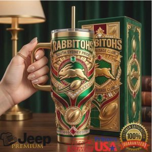 South Sydney Rabbitohs NRL Heritage Club 2026 Retro Sports Fans Gift Stainless Steel Insulated Tumbler