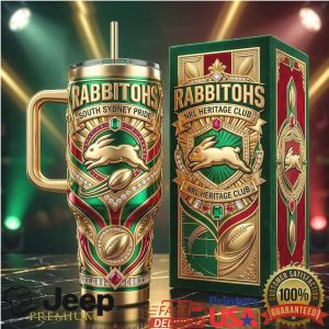 South Sydney Rabbitohs NRL Heritage Club 2026 Retro Sports Fans Gift Stainless Steel Insulated Tumbler