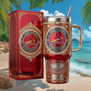 St. Louis Cardinals Major League Baseball Busch Stadium Fan Gift Stainless Steel Insulated Tumbler