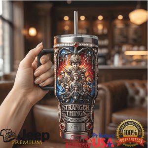 Stranger Things Friends Don't Lie Season 4 Retro 20oz Sci Fi Fan Gift Stainless Steel Insulated Tumbler