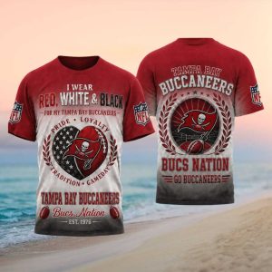Tampa Bay Buccaneers Bucs Nation Pride Loyalty Football T Shirt