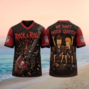 Tampa Bay Buccaneers Rock And Roll Cartoon Football T Shirt