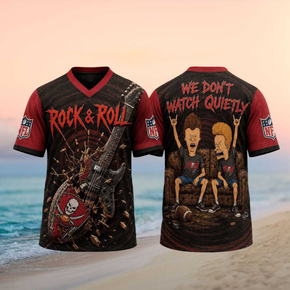 Tampa Bay Buccaneers Rock And Roll Cartoon Football T Shirt Tampa Bay Buccaneers Rock And Roll Cartoon Football T Shirt