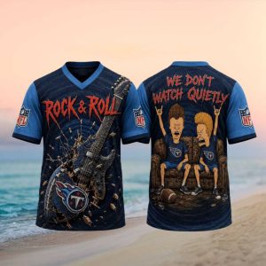 Tennessee Titans Rock And Roll Cartoon Football T Shirt