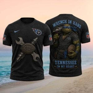 Tennessee Titans Wrench In Hand 2026 Vintage Retro Football Fans Men Women T Shirt