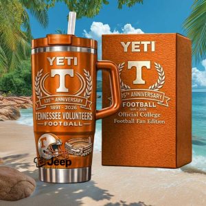 Tennessee Volunteers Football 135th Anniversary 1891 2026 Official Fan Edition Stainless Steel Insulated Tumbler