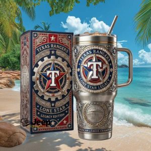 Texas Rangers Lone Star Legacy American League Champions World Series Fan Stainless Steel Insulated Tumbler
