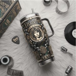 The Doors Riders On The Storm 2026 Vintage 40oz Rock Music Gifts for Fans Stainless Steel Insulated Tumbler
