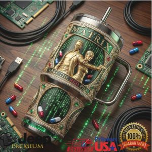 The Matrix Neo Trinity Red Pill 2026 Retro 20oz Gifts for Fans Stainless Steel Insulated Tumbler