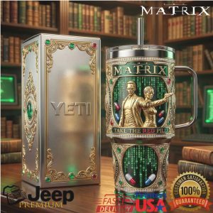 The Matrix Neo Trinity Red Pill 2026 Retro 20oz Gifts for Fans Stainless Steel Insulated Tumbler
