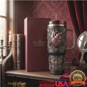 The Vampire Diaries Eternal Love 2026 Gothic Retro 20oz Gift For Fans Stainless Steel Insulated Tumbler