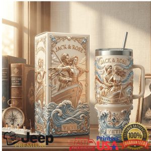 Titanic Jack and Rose I'm Flying Love Forever Vintage Fans Stainless Steel Insulated Tumbler