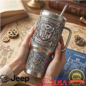 Transformers Autobots Commemorative 2026 Vintage Sci Fi Style Gifts for Fans Stainless Steel Insulated Tumbler