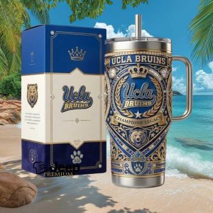 UCLA Bruins Champions Legacy Blue Gold Luxury Logo Gift For Basketball Fans Stainless Steel Insulated Tumbler