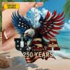 USA Map 250th Anniversary Patriotic Eagle and Liberty Custom Family Ornament USA Map 250th Anniversary Patriotic Eagle and Liberty Custom Family Ornament
