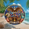 America 250th Anniversary Smith Family Floral Eagle & Statue of Liberty Ornament America 250th Anniversary Smith Family Floral Eagle & Statue of Liberty Ornament