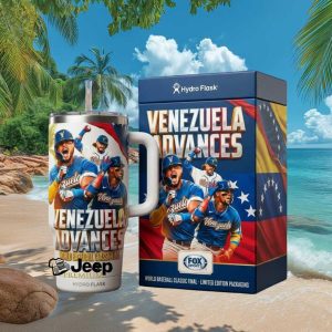 Venezuela Advances World Baseball Classic Final Limited Edition Hydro Flask Style Gift Stainless Steel Insulated Tumbler