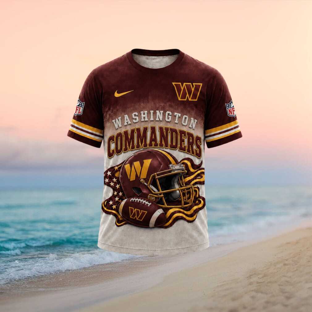 Washington Commanders American Flag Helmet Football T Shirt Washington Commanders American Flag Helmet Football T Shirt
