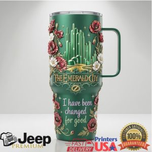 Wicked The Musical Emerald City I Have Been Changed For Good 20oz Stainless Steel Insulated Tumbler