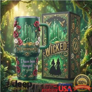 Wicked The Musical Emerald City I Have Been Changed For Good 20oz Stainless Steel Insulated Tumbler