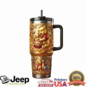 Winnie The Pooh Hunny Pot Classic Storybook Retro 20oz Gift Stainless Steel Insulated Tumbler