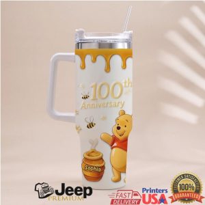 Winnie the Pooh 100th Anniversary Hundred Acre Wood Honey Retro Stainless Steel Insulated Tumbler
