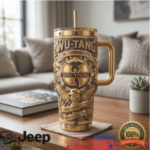 Wu Tang Clan 36 Chambers Shaolin Legacy 2026 Gold Vintage Gifts For Fans Stainless Steel Insulated Tumbler