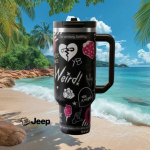 Yungblud 21st Century Liability Weird Retro Punk Rock Fan Gift Stainless Steel Insulated Tumbler