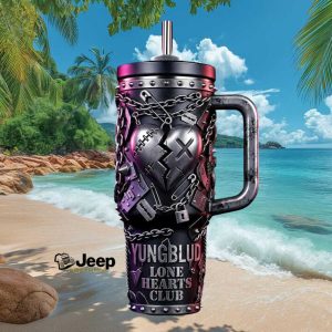 Yungblud Lone Hearts Club Weird World Tour Goth Punk Stainless Steel Insulated Tumbler