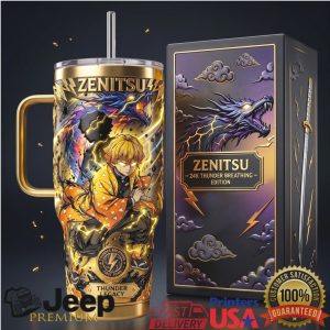 Zenitsu Agatsuma Thunder Legacy 24k Breathing 2026 Anime Retro 20oz Fan Stainless Steel Insulated Tumbler