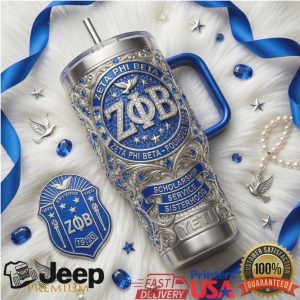 Zeta Phi Beta Sorority Founded 1920 Scholarship Service Sisterhood Retro 20oz Stainless Steel Insulated Tumbler