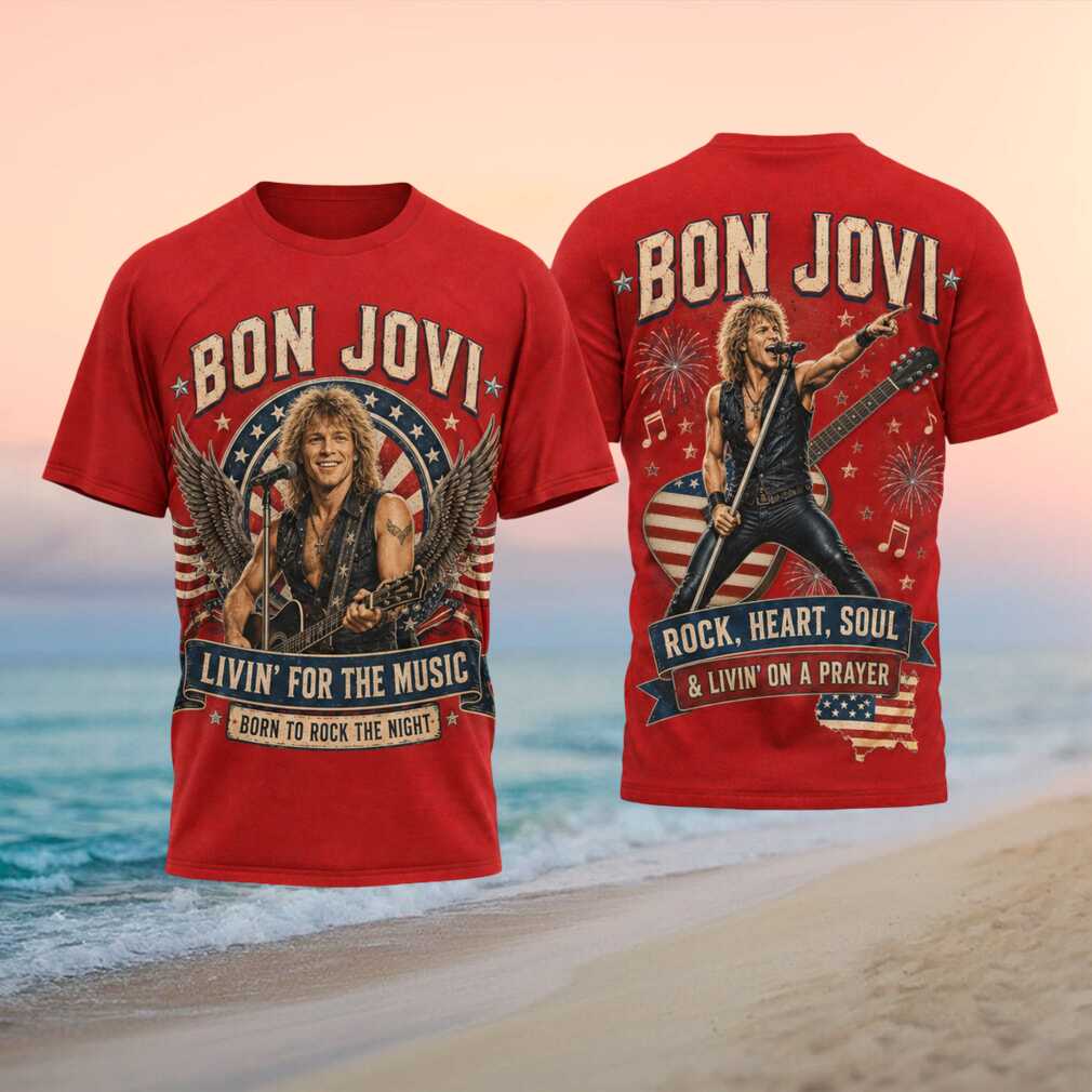 Bon Jovi Livin on a Prayer Rock Music Legend Graphic Shirt